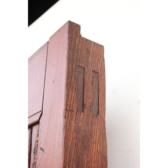 総欅巾着金具格子蔵戸　W942 