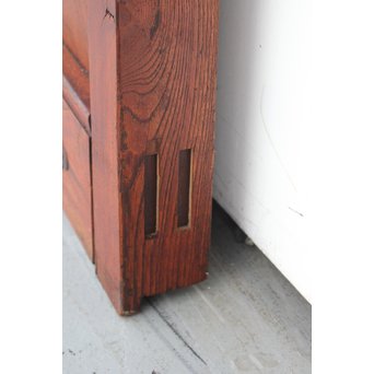 総欅巾着金具格子蔵戸　W942 