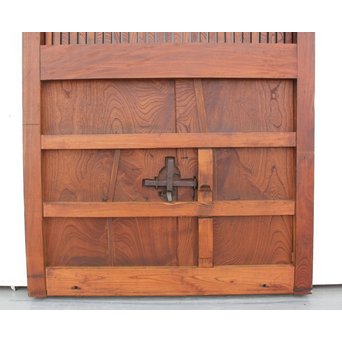 総欅巾着金具格子蔵戸　W942 