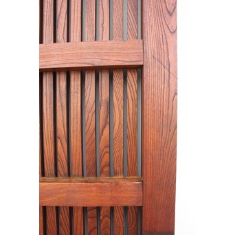総欅巾着金具格子蔵戸　W942 