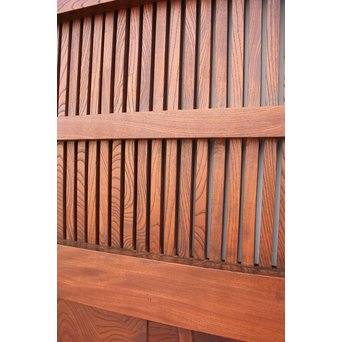 総欅巾着金具格子蔵戸　W942 