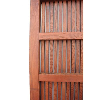 総欅巾着金具格子蔵戸　W942 