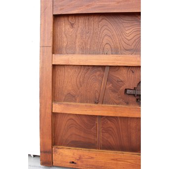 総欅巾着金具格子蔵戸　W942 