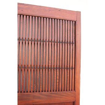 総欅巾着金具格子蔵戸　W942 