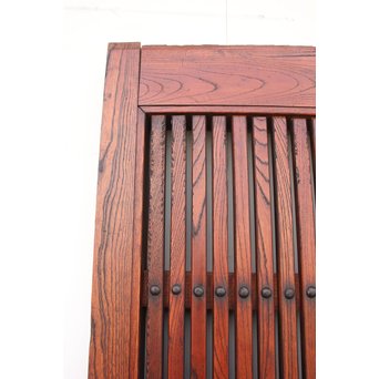 総欅巾着金具格子蔵戸　W942 