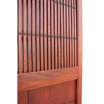 総欅巾着金具格子蔵戸　W942 