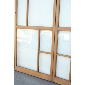 幾何学あみだ紋 ゆらゆらクリアガラス戸 4枚1組　GD1203YD 