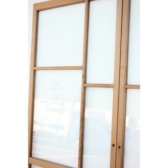 幾何学あみだ紋 ゆらゆらクリアガラス戸 4枚1組　GD1203YD 