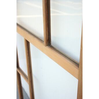 幾何学あみだ紋 ゆらゆらクリアガラス戸 4枚1組　GD1203YD 