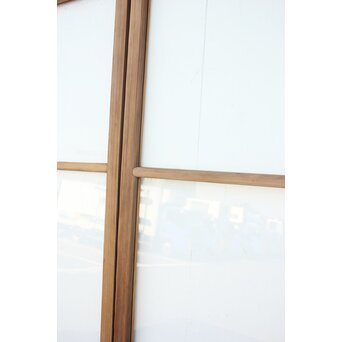 幾何学あみだ紋 ゆらゆらクリアガラス戸 4枚1組　GD1203YD 