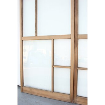 幾何学あみだ紋 ゆらゆらクリアガラス戸 4枚1組　GD1203YD 