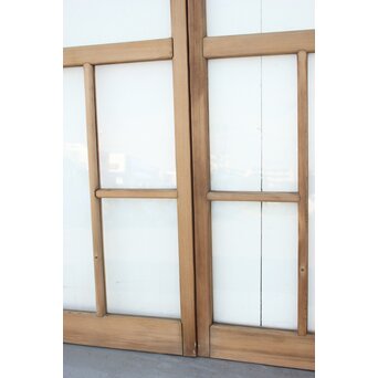 幾何学あみだ紋 ゆらゆらクリアガラス戸 4枚1組　GD1203YD 