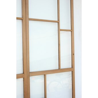 幾何学あみだ紋 ゆらゆらクリアガラス戸 4枚1組　GD1203YD 