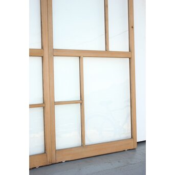 幾何学あみだ紋 ゆらゆらクリアガラス戸 4枚1組　GD1203YD 