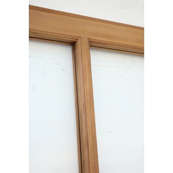 幾何学あみだ紋 ゆらゆらクリアガラス戸 4枚1組　GD1203YD 