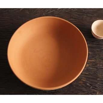 未完成作品 島岡達三 素焼き 猪口/菓子皿 2枚1組　P101 