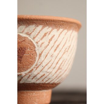 未完成作品 島岡達三 素焼き 猪口/菓子皿 2枚1組　P101 