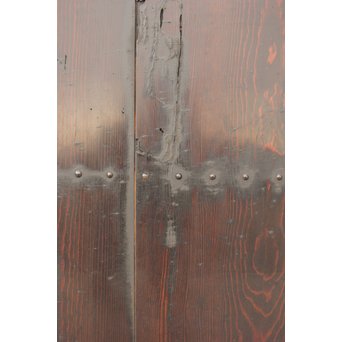 時代飴色民藝格子戸 2枚1組　L968 