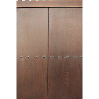 時代飴色民藝格子戸 2枚1組　L968 