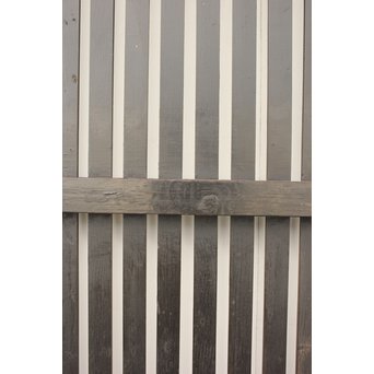 時代飴色民藝格子戸 2枚1組　L968 