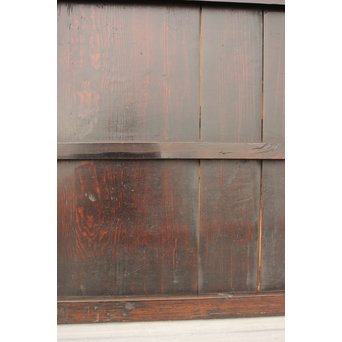 時代飴色民藝格子戸 2枚1組　L968 