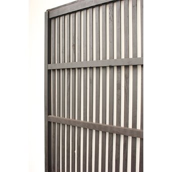 時代飴色民藝格子戸 2枚1組　L968 