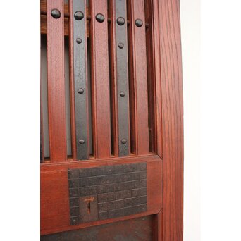 総欅 重量級堅牢格子蔵戸　W946 