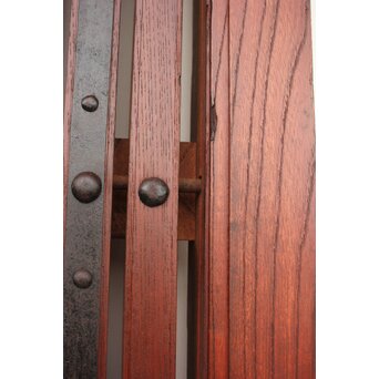 総欅 重量級堅牢格子蔵戸　W946 