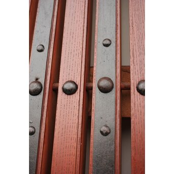 総欅 重量級堅牢格子蔵戸　W946 