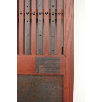 総欅 重量級堅牢格子蔵戸　W946 