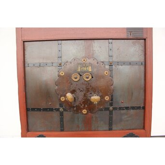 総欅 重量級堅牢格子蔵戸　W946 