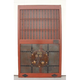 総欅 重量級堅牢格子蔵戸　W946