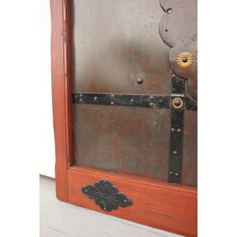 総欅 重量級堅牢格子蔵戸　W946 