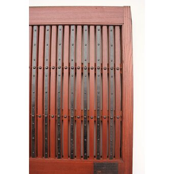 総欅 重量級堅牢格子蔵戸　W946 