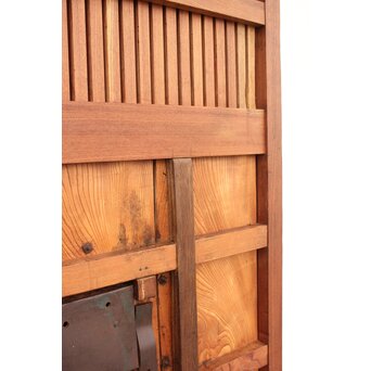 総欅 重量級堅牢格子蔵戸　W946 