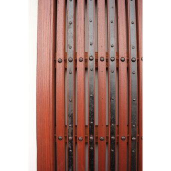 総欅 重量級堅牢格子蔵戸　W946 