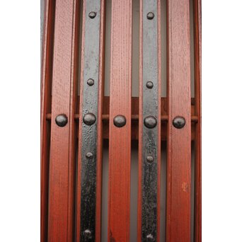 総欅 重量級堅牢格子蔵戸　W946 