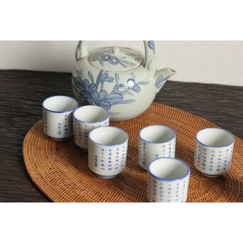 大日本崋山製 漢詩碗 7客　P103 