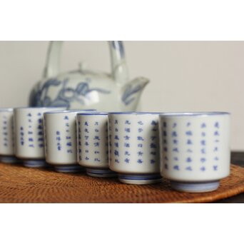 大日本崋山製 漢詩碗 7客　P103 