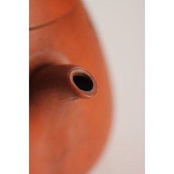 二代 山田常山 蟹図 常滑朱泥茶壷/急須/茶壺 P105 