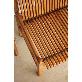 飛騨木工 格子椅子 2客セット　T413 