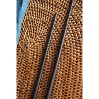 銀象嵌 鉄火箸　M107 