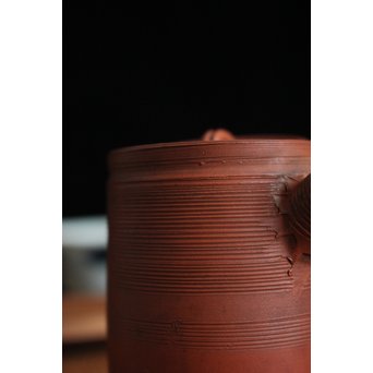 人間国宝 三代 山田常山/小常山 朱泥急須　P107 