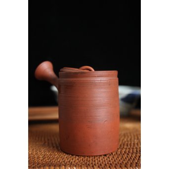 人間国宝 三代 山田常山/小常山 朱泥急須　P107 