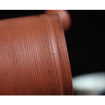 人間国宝 三代 山田常山/小常山 朱泥急須　P107 