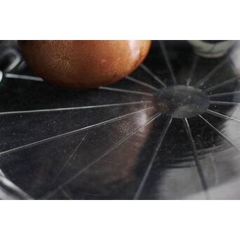 切子 円式ギヤマン盆　Y013 