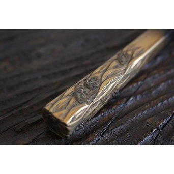 本鼈甲 浮彫蒔絵櫛と笄　U067 