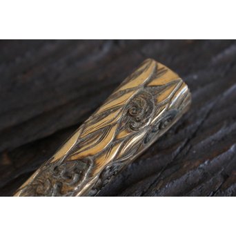 本鼈甲 浮彫蒔絵櫛と笄　U067 