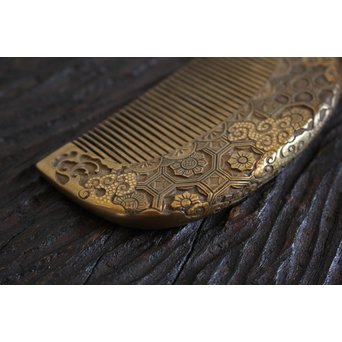 本鼈甲 浮彫蒔絵櫛と笄　U067 