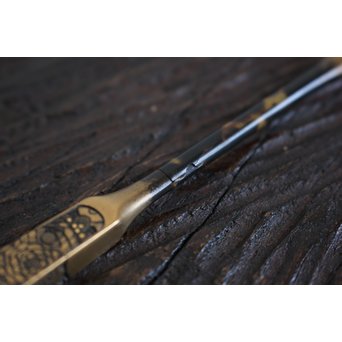 本鼈甲 浮彫蒔絵櫛と笄　U067 